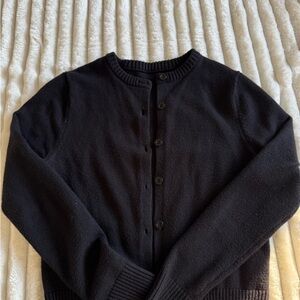 Black Button-Up Cardigan